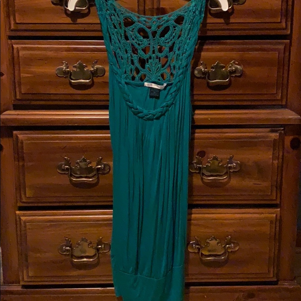 Longer length fancy tank top